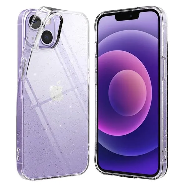 Glitter iPhone 13 Mini deksel - Glitter Klar