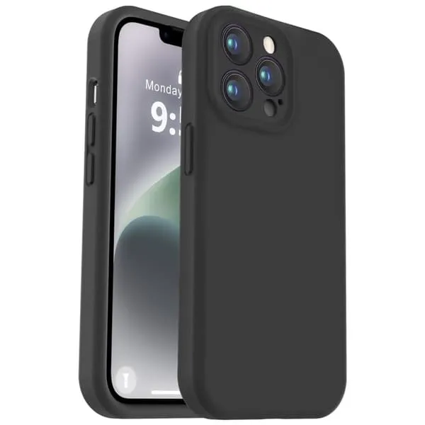 iPhone 13 Pro Matt Svart Deksel - Ekstra Kamerabeskytter