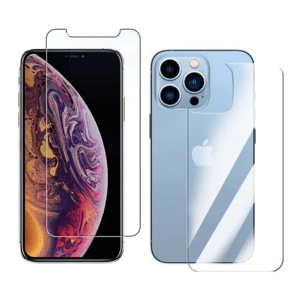 2-pack iPhone 13 Pro Max Display Film + Protective Film for Back