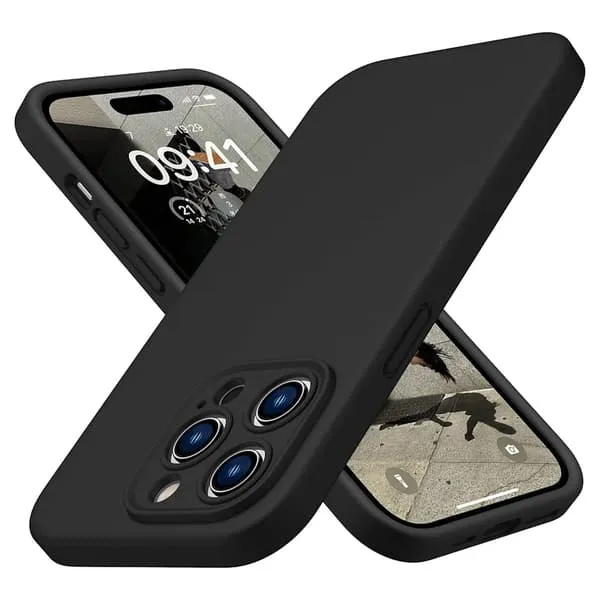 iPhone 14 Pro Max Matt Svart Deksel - Ekstra Kamerabeskytter