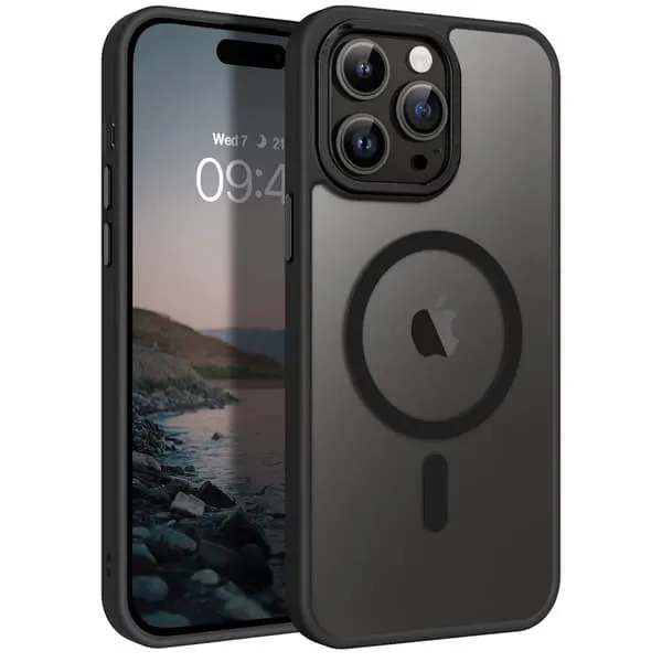 iPhone 14 Pro Max matt svart Magsafe-deksel