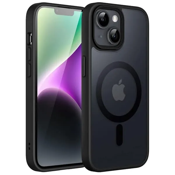 iPhone 13-serien silikondeksel - Magsafe svart