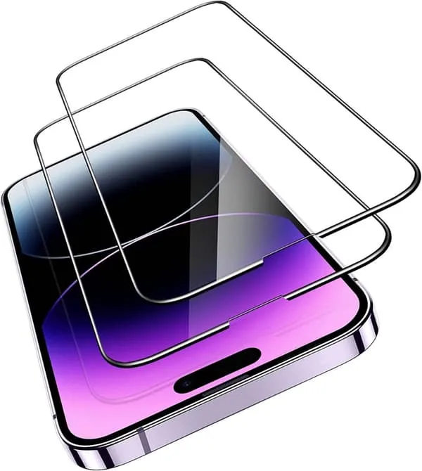 2-pakning iPhone 14 Pro omfattende skjermbeskyttere i glass
