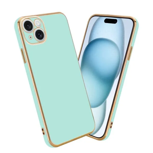 Silikondeksel kompatibel med iPhone 15 PLUS med kamerabeskyttelse