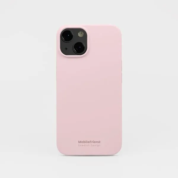 2-pakning MobileFriend silikondeksel iPhone 15 Plus Pink