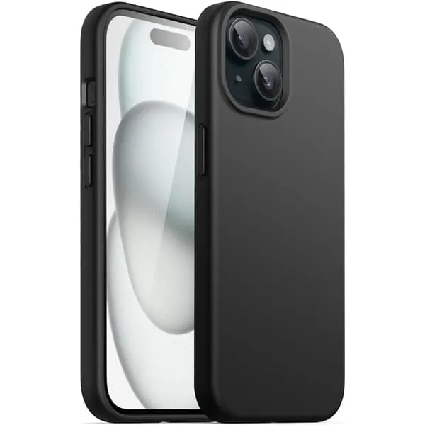iPhone 15 Plus matt svart deksel