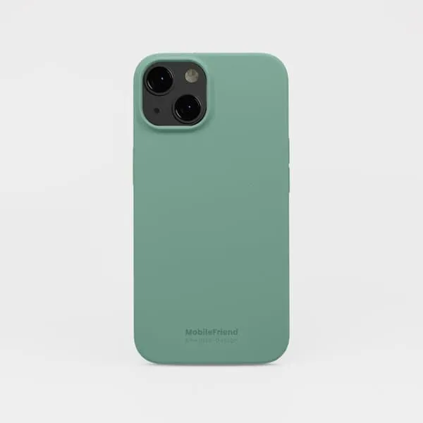 2-pakning MobileFriend silikondeksel iPhone 15 Pro Cozy Green