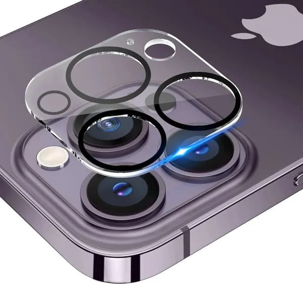 iPhone 15 krystallklart kameraglass