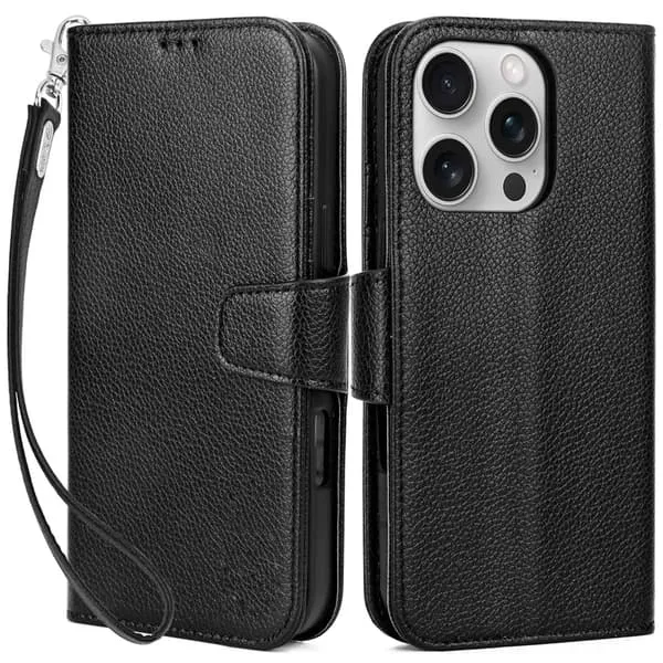 iPhone 16 Pro Max Lommebok-deksel - Svart