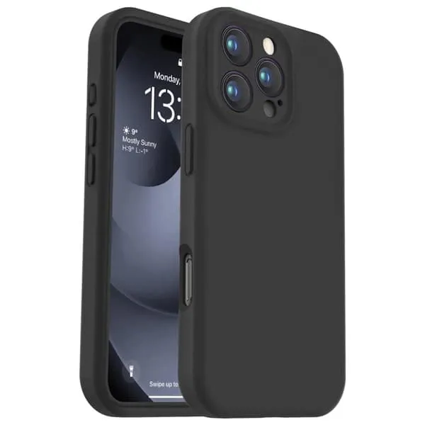 iPhone 16 Pro Matt Svart Deksel - Ekstra kamerabeskyttelse