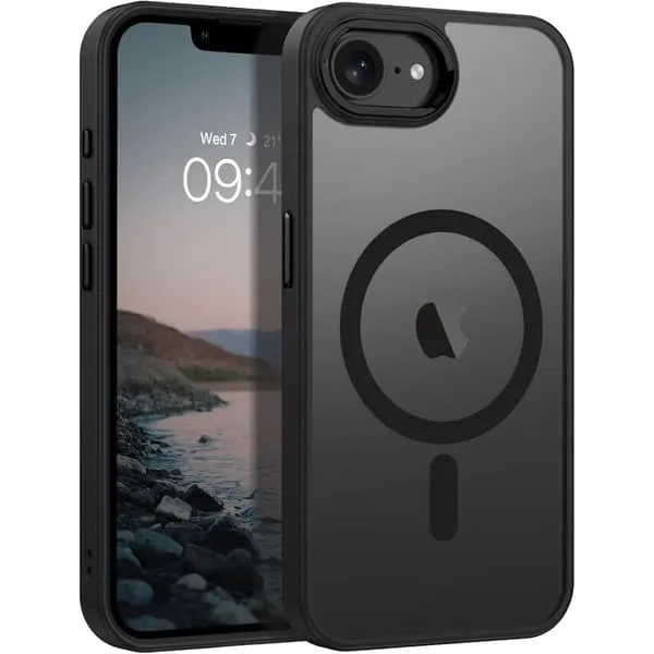 iPhone 16E matt svart Magsafe-deksel