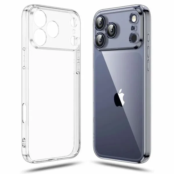 iPhone 17 Pro gjennomsiktig TPU-deksel – Ekstra kamerabeskyttelse