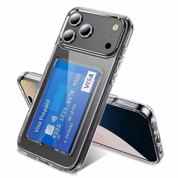 iPhone 17 Pro Gjennomsiktig Lommebok-deksel