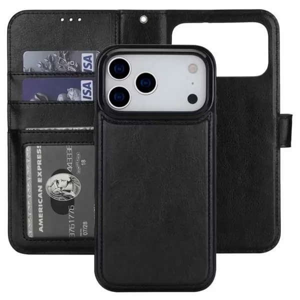 Magnetisk lommebok-deksel iPhone 17 Pro – med kortspor og RFID-beskyttelse