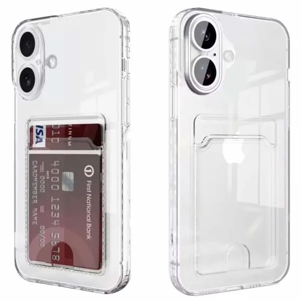iPhone 17 Gjennomsiktig Lommebok-deksel