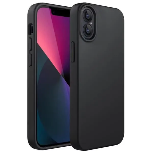iPhone 17 matt svart silikondeksel