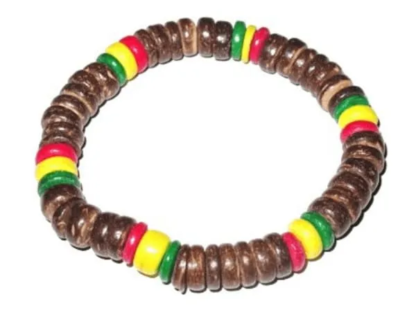 Rasta armbånd - Perle brun