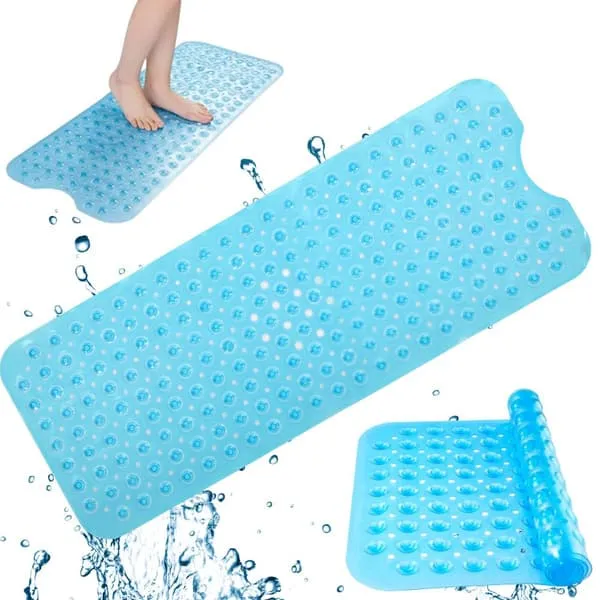 Stor Halkfri Dusjmatte i Gummi 100x40 cm