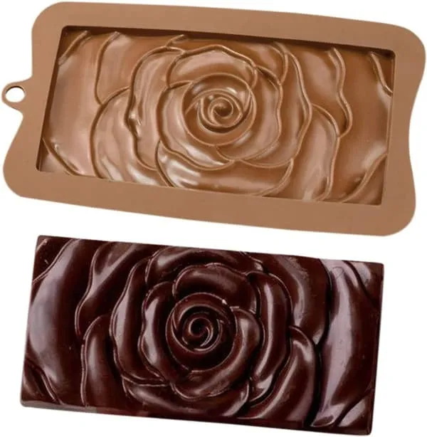 Bakeform Silikon Sjokoladeform for Sjokoladekake med Rose