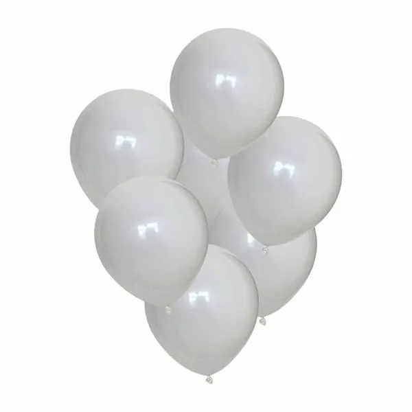 100-pack hvite ballonger 26cm latex fest bursdag