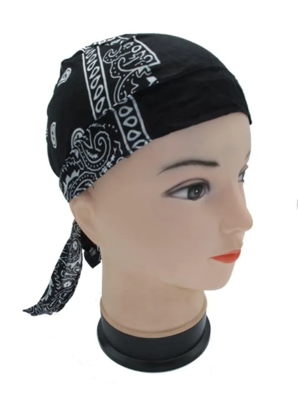 Hvitt Paisley Zandana skjerf