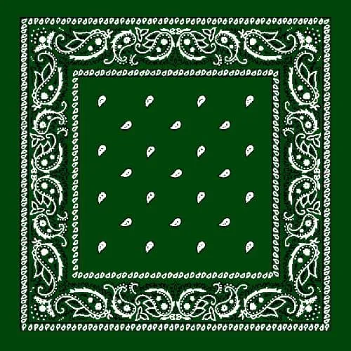 Grønn Paisley Bandana