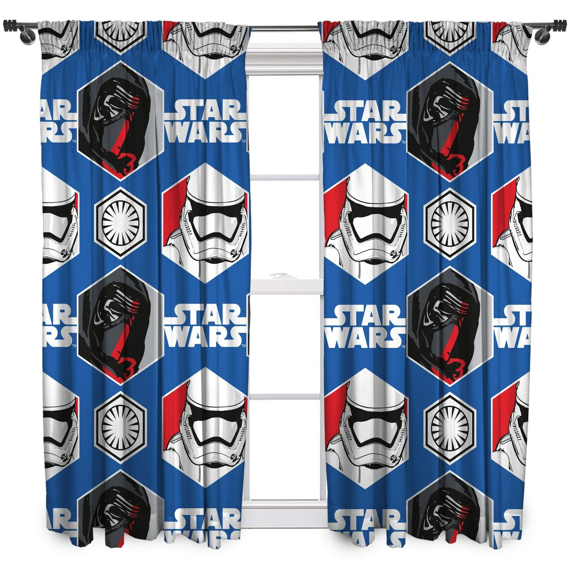 Star Wars Episode VII Awaken Pencil Pleat Curtains (Pack Of 2)