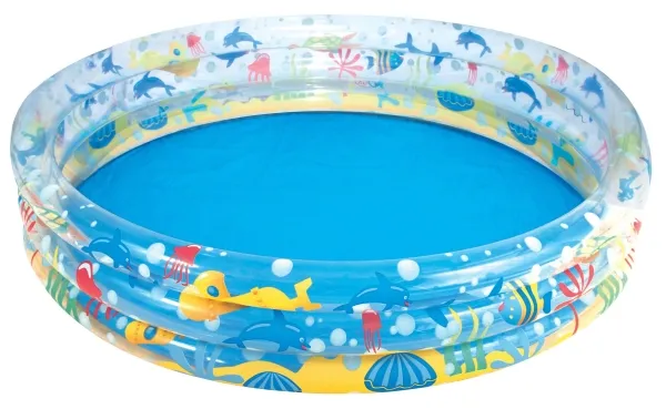 Bestway 51005, Oppblåsbart basseng, 480 l, Rund, 2 år, Vinyl, Flerfarget