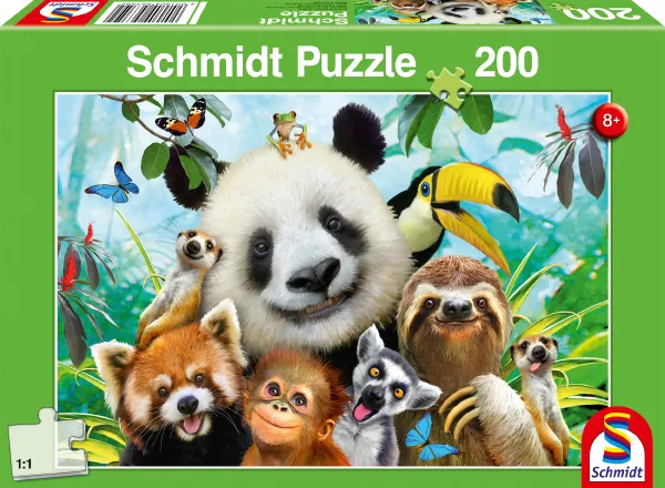 Schmidt Games Puslespill 200 Glade kjæledyr G3