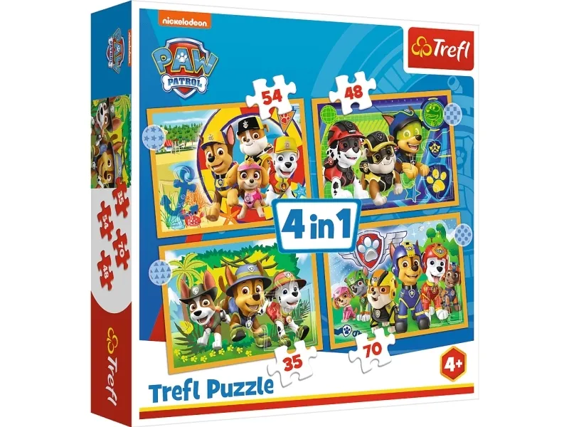 Trefl Holiday Paw Patrol, 35 stykker, Tegneserier, 4 år