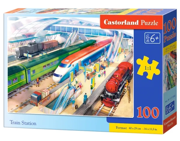 Castorland Puzzle 100 togstasjon CASTOR