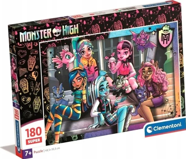 Clementoni CLE puslespill 180 Super SuperKolor Monster High 29791