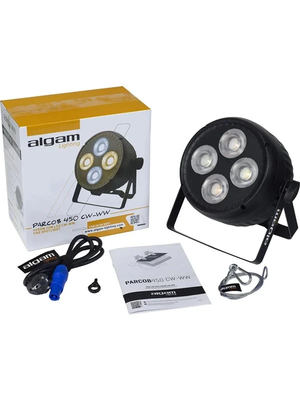 Algam Lighting Kald/varmhvit 4 x 50W COB LED Par