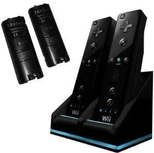 Kompatibel med Wii ladestativ Bluelight ladestasjon