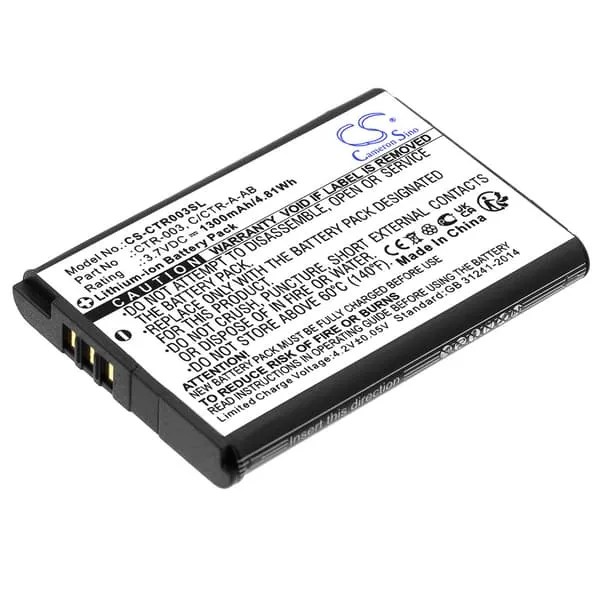 Batteri kompatibelt med Nintendo 3DS / Swtich Pro håndkontroller 3,7V 1300mAh
