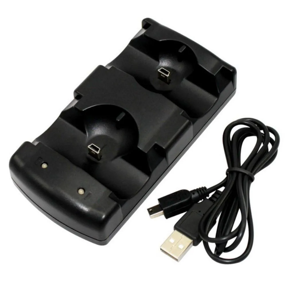 Playstation 3/PS3 Move Dobbelt ladestativ/ladestativ