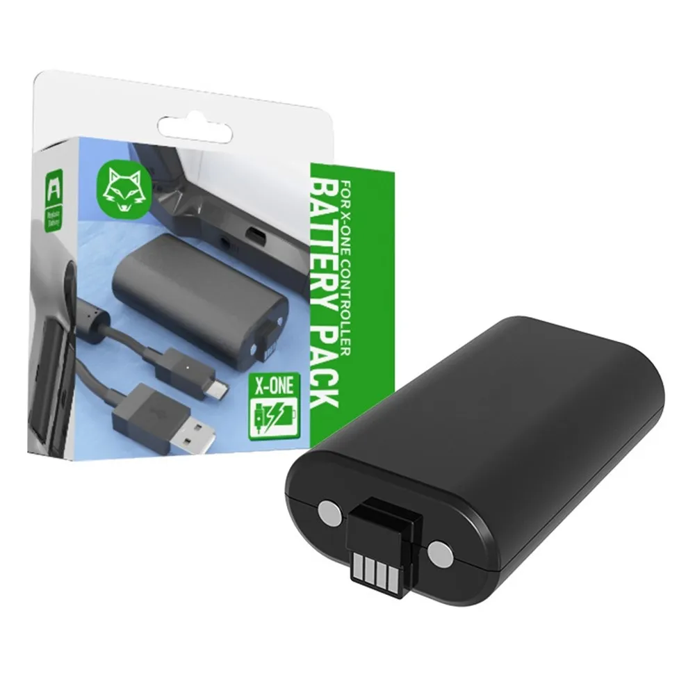 Batteripakke for Xbox One / One S Controller 1200mAh oppladbart batteri