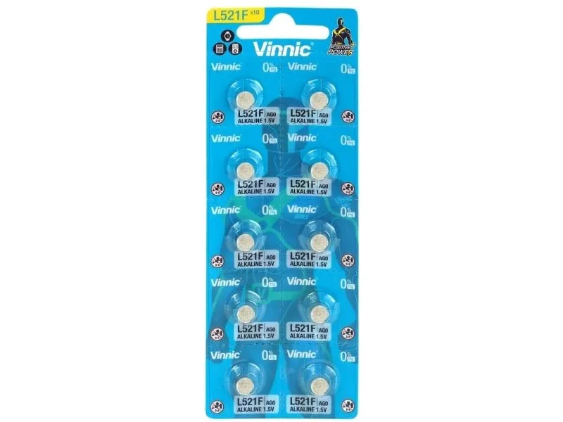 Vinnic-batteri LR60 10 stk.