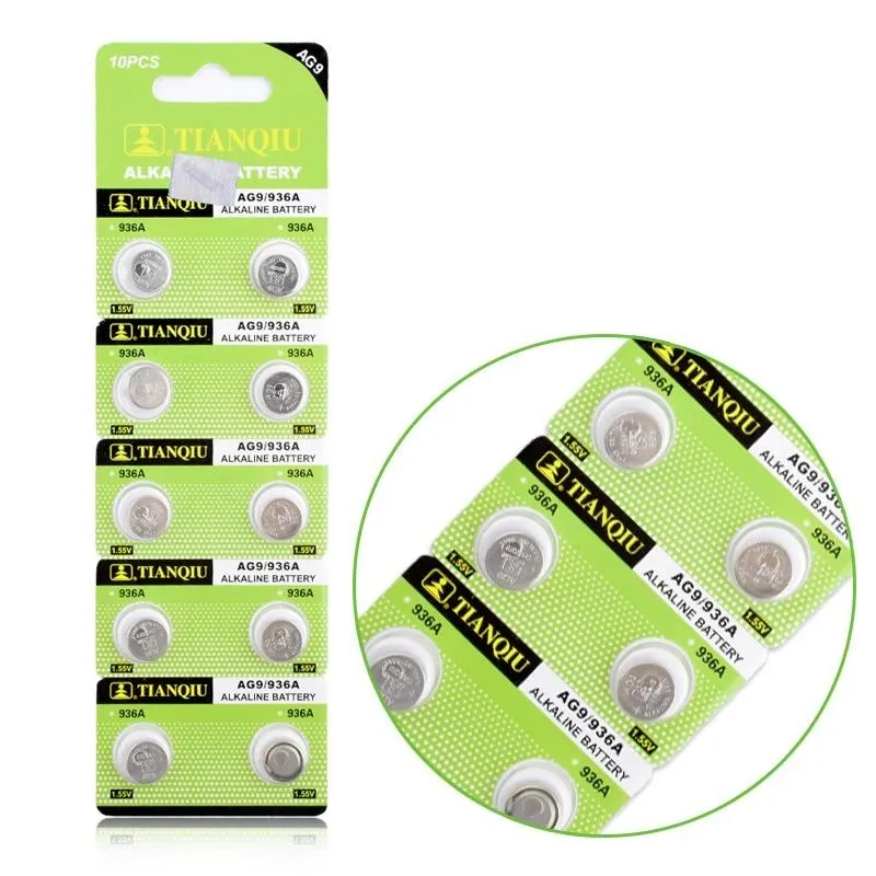 Alkalisk knappcellebatteri SR45/V394/AG9 stor pakke