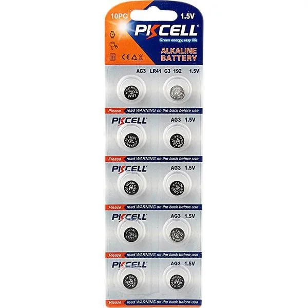 LR41 / AG3 / 392 / 384 10-pakning PKcell