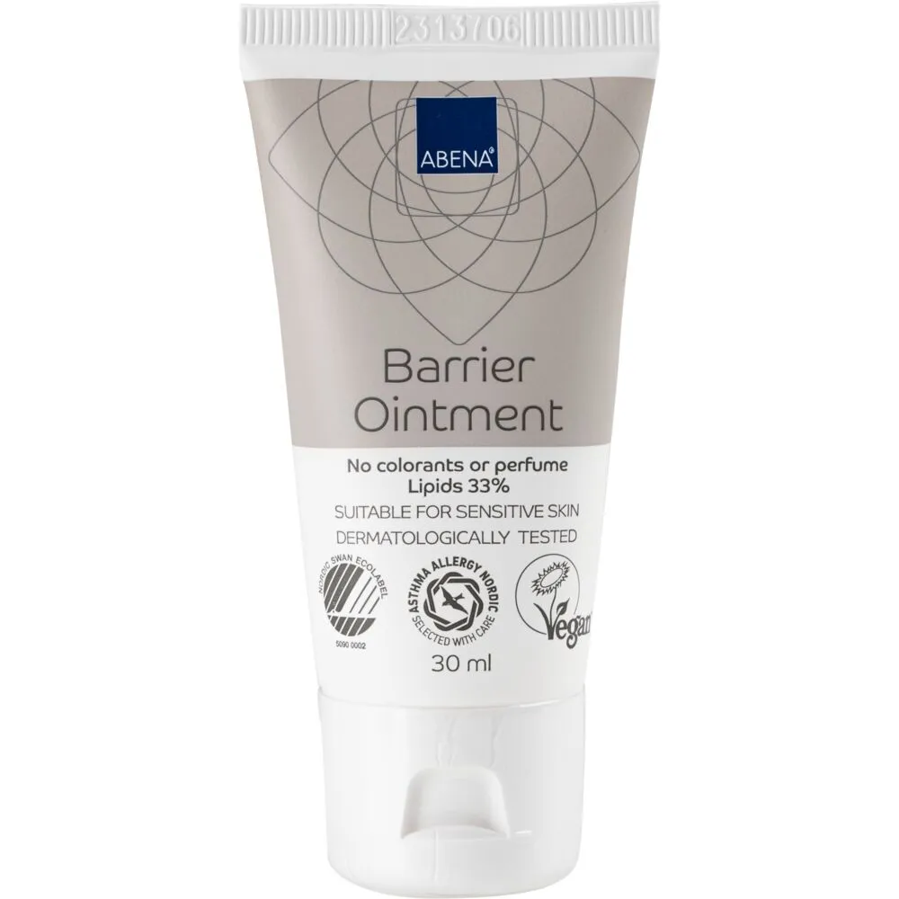 Barrieresalve, ABENA, 30 ml, uten farge og parfyme, 33 % fett