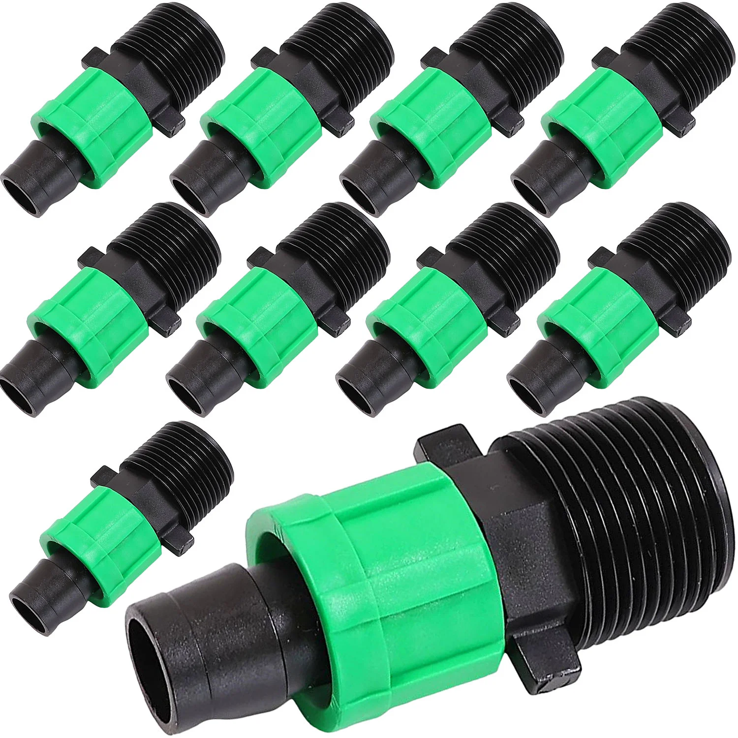 10 Dryppslangekobling 3/4" 17 mm utvendig gjenge Vanningssystemer Vanning
