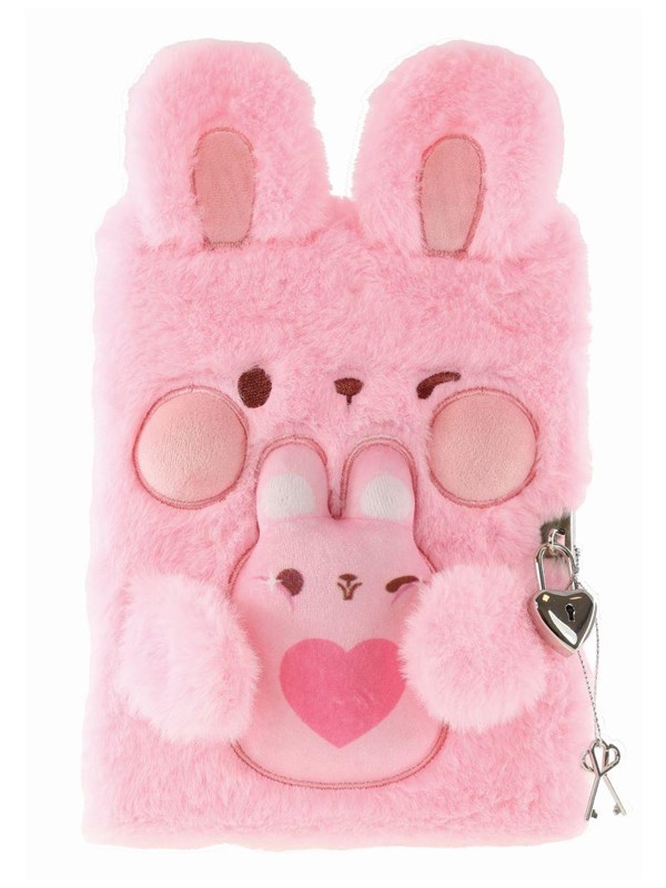 Tinka DIARY PLUSH RABBIT ROSA