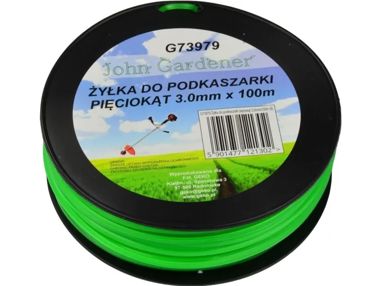 Geko zylingsline til trimmer 3,0 mm x 100 m (20)
