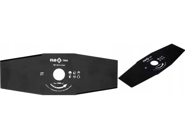 FLO kniv til hekksaks/gresstrimmer 2-armet 250 mm / 25,4 mm