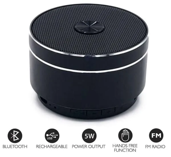 Music bærbar Bluetooth høyttaler 3W - Svart
