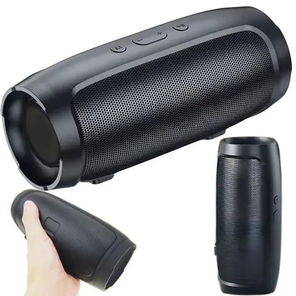 Trådløs Bluetooth Mini Boombox Høyttaler med USB, MicroSD og FM-radio