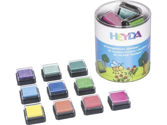 HEYDA 204888470, Blekkpute for barn, Lilla, Rosa, Blå, Grønn, Rød, Fiolett, Gult, 30 mm, 30 mm