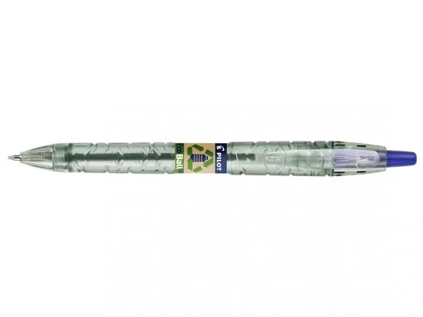 Pilot B2P Ecoball, Klips, Uttrykkbar kulepenn med hengefeste, Gjenfyllbar, Blå, 1 stykker, Medium
