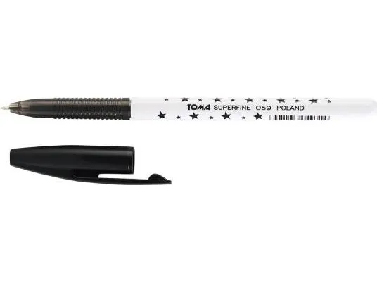 Superfine penn 0,5 mm svart (30 stk) TOMA